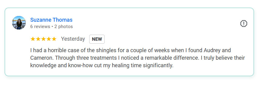 Shingles Cold Laser Example